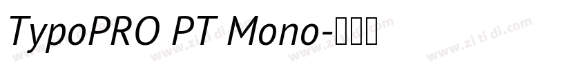 TypoPRO PT Mono字体转换